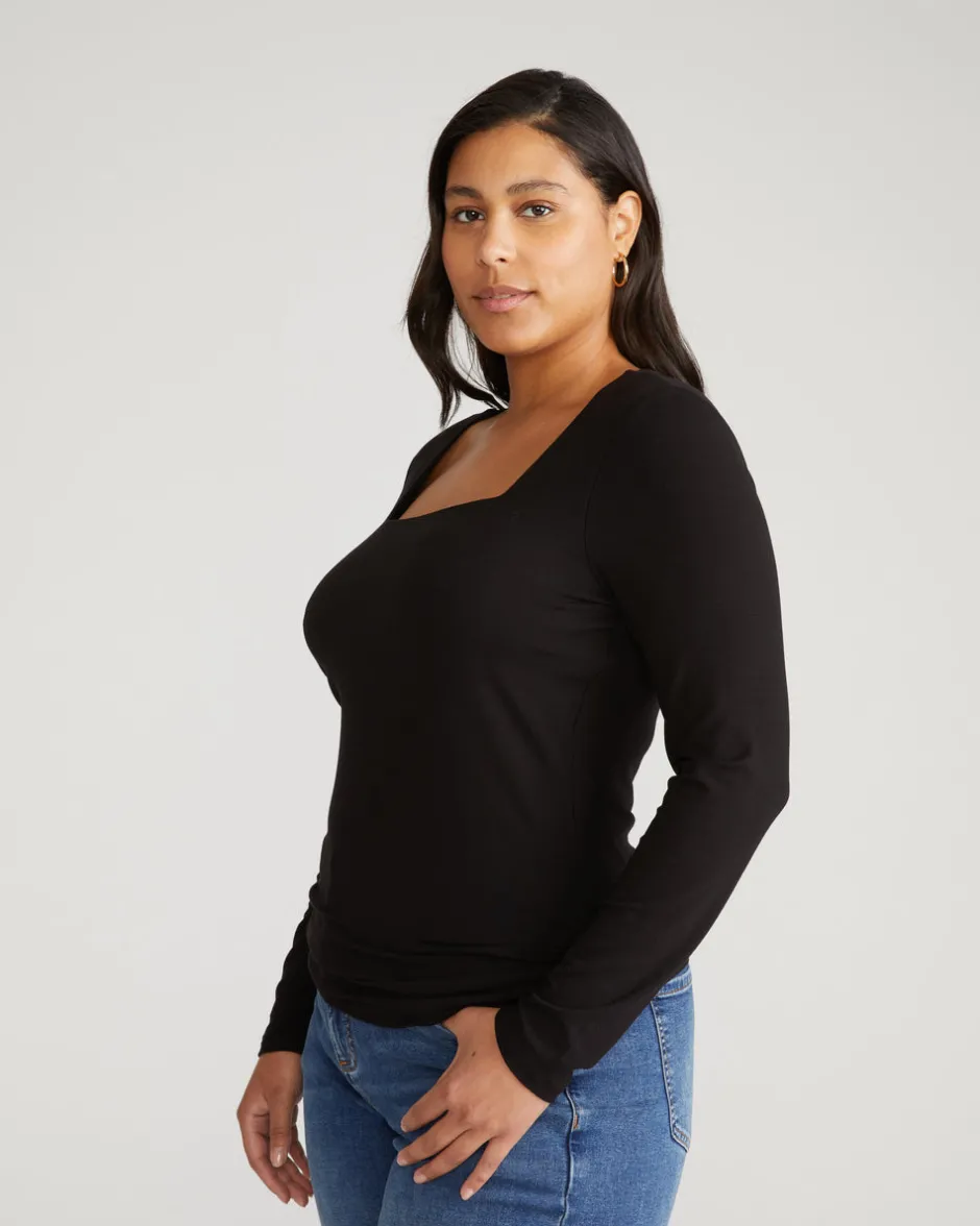 Universal Standard Agatha Liquid Jersey Top