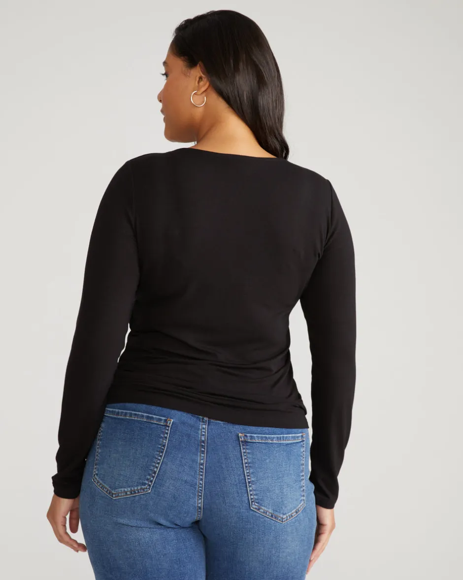 Universal Standard Agatha Liquid Jersey Top