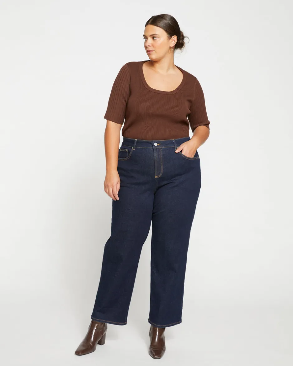 Universal Standard Bae Boyfriend Straight Leg Jeans