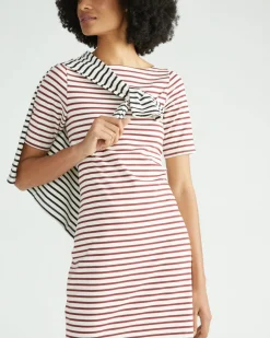 Universal Standard Belle Breton Stripe Jersey Dress