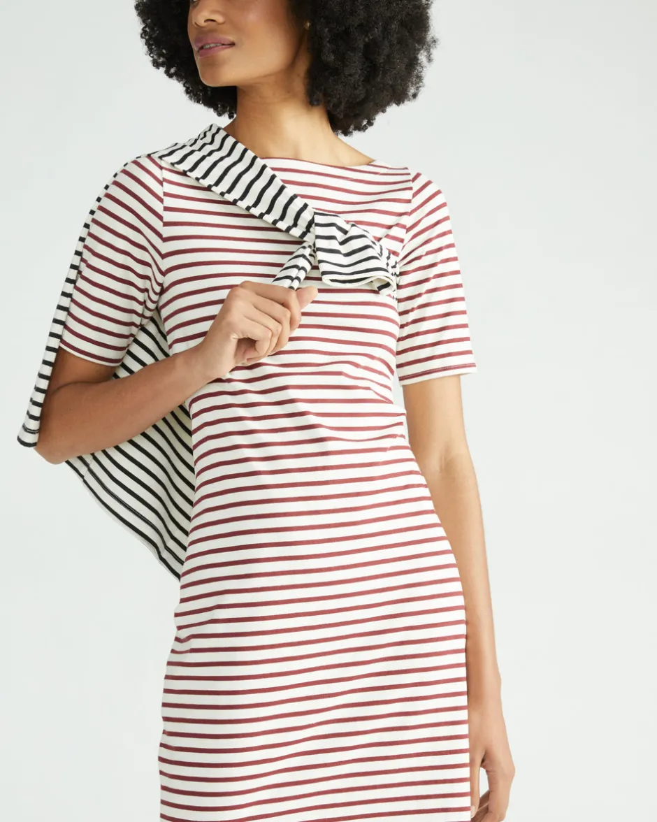 Universal Standard Belle Breton Stripe Jersey Dress