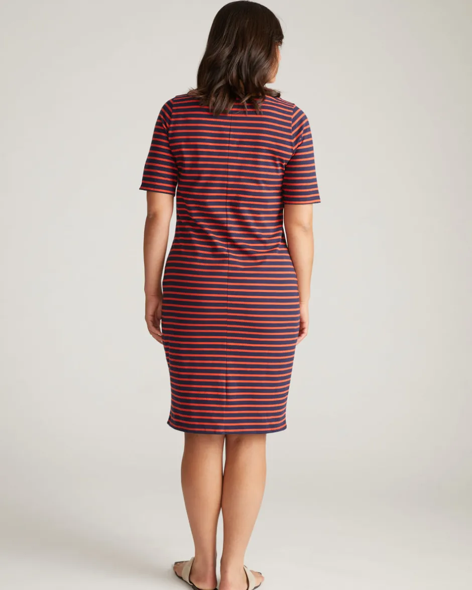 Universal Standard Belle Breton Stripe Jersey Dress