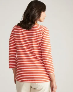 Universal Standard Belle Breton Stripe Jersey Tee