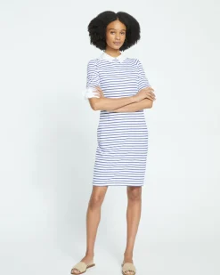 Universal Standard Belle Breton Stripe Jersey Dress