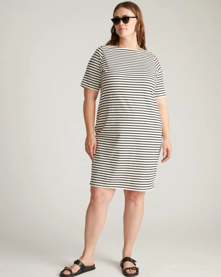 Universal Standard Belle Breton Stripe Jersey Dress