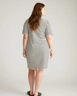 Universal Standard Belle Breton Stripe Jersey Dress