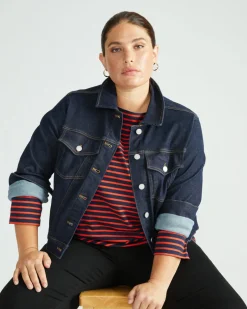Universal Standard Belle Breton Stripe Jersey Tee