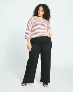 Universal Standard Belle Breton Stripe Jersey Tee