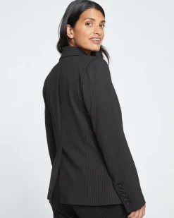 Universal Standard Bianca Double Breasted Ponte Blazer