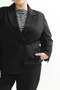 Universal Standard Bianca Double Breasted Ponte Blazer