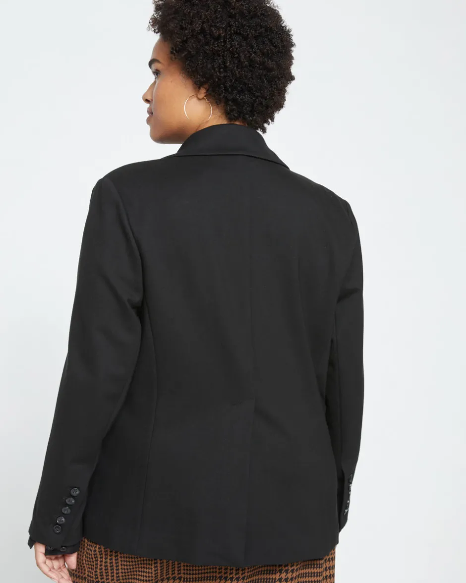 Universal Standard Bianca Double Breasted Ponte Blazer