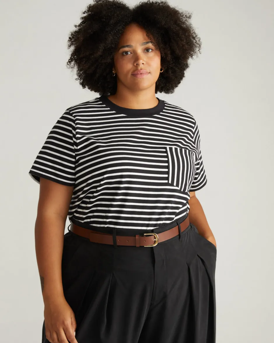 Universal Standard Breton Stripe Garcon Tee