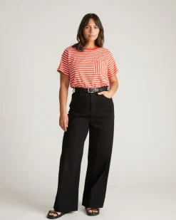 Universal Standard Breton Stripe Garcon Tee