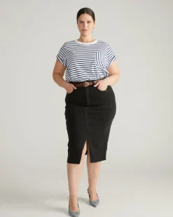 Universal Standard Breton Stripe Garcon Tee