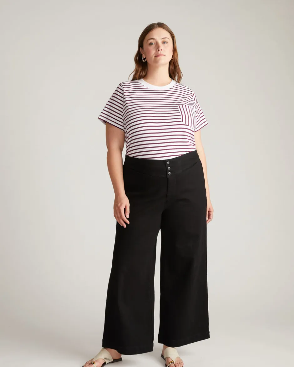 Universal Standard Breton Stripe Garcon Tee