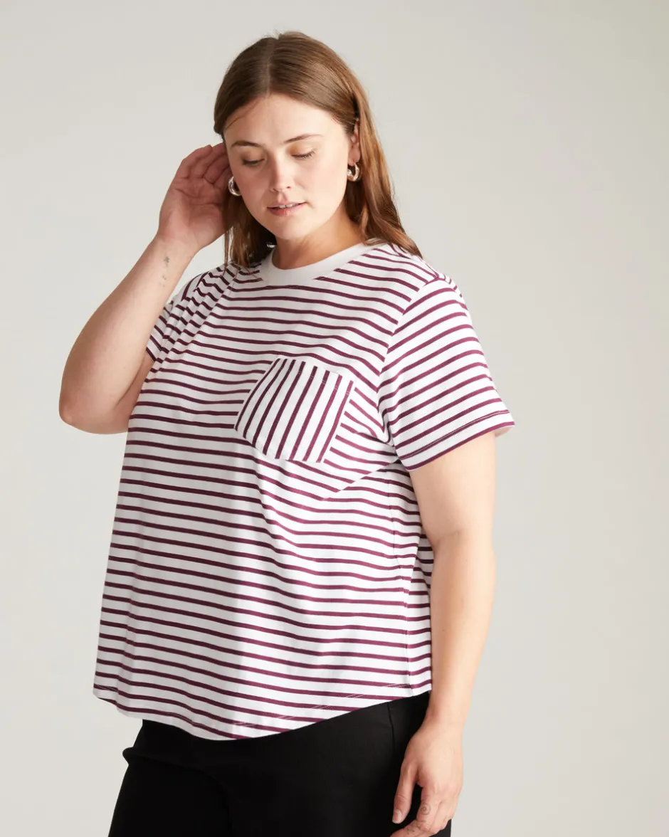 Universal Standard Breton Stripe Garcon Tee