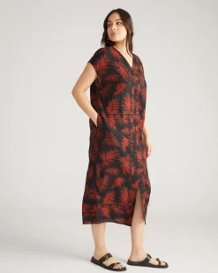 Universal Standard Cabana Linen Kaftan