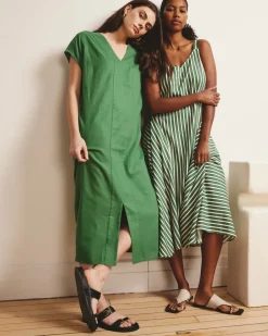 Universal Standard Cabana Linen Kaftan