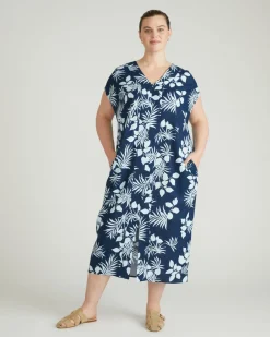 Universal Standard Cabana Linen Kaftan
