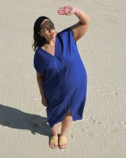 Universal Standard Cabana Linen Kaftan