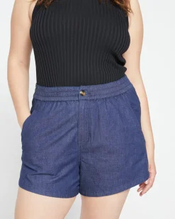 Universal Standard Capri Chambray Shorts