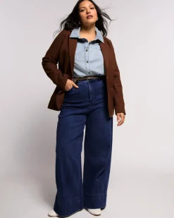 Universal Standard Carrie High Rise Wide Leg Jeans