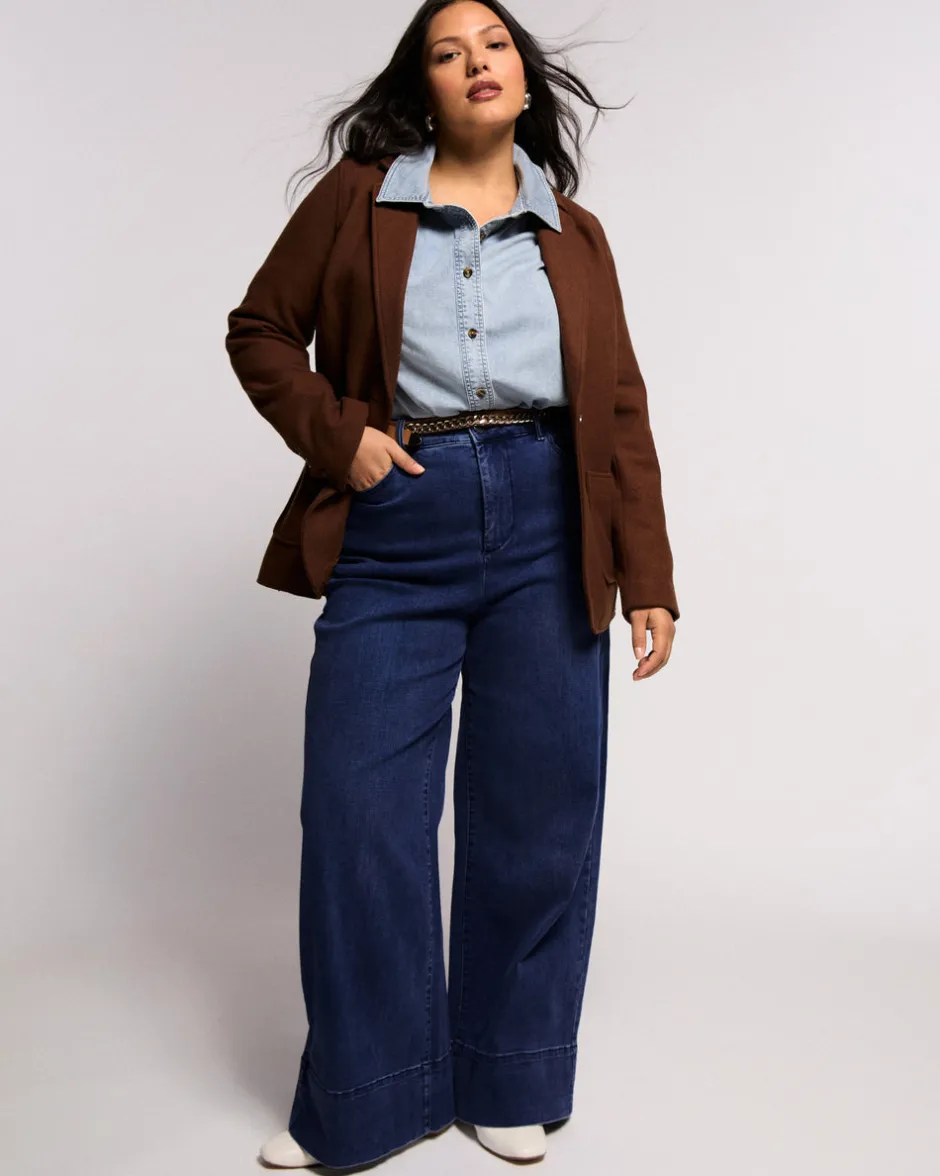 Universal Standard Carrie High Rise Wide Leg Jeans
