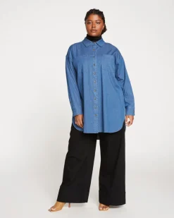 Universal Standard Carrie High Rise Wide Leg Jeans
