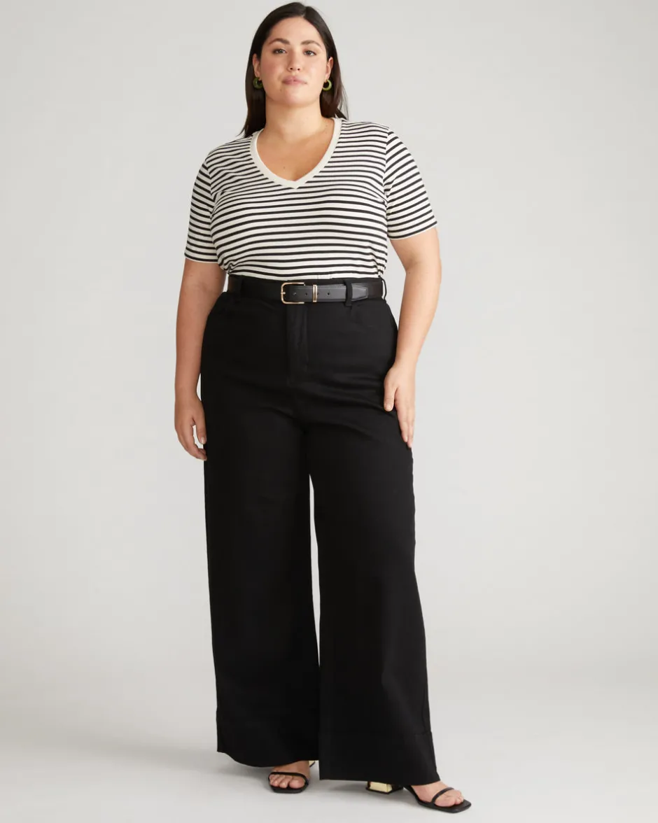 Universal Standard Carrie High Rise Wide Leg Jeans