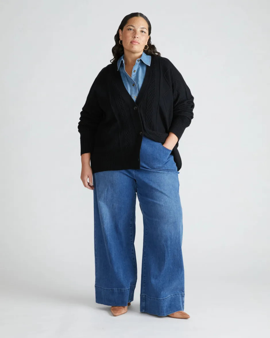 Universal Standard Carrie High Rise Wide Leg Jeans