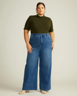 Universal Standard Carrie High Rise Wide Leg Jeans