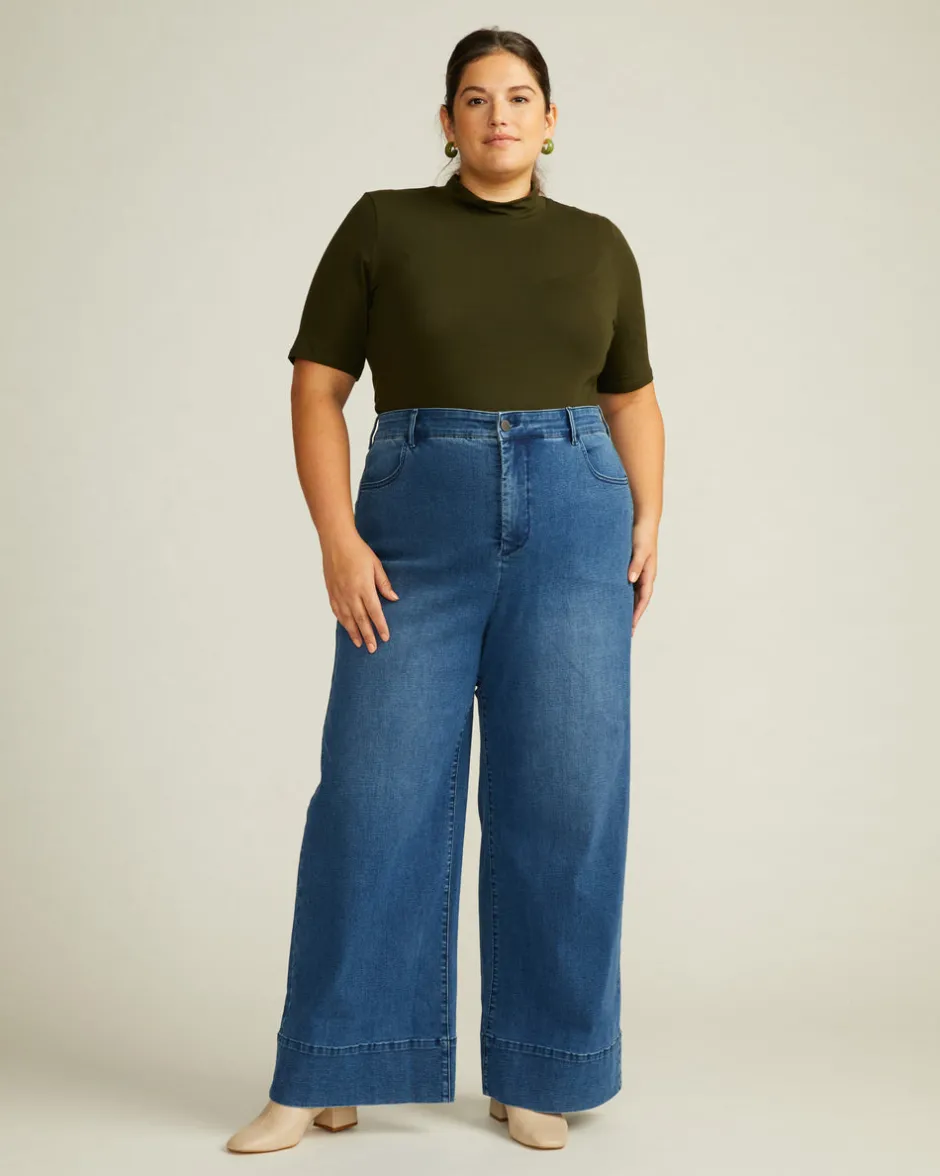 Universal Standard Carrie High Rise Wide Leg Jeans
