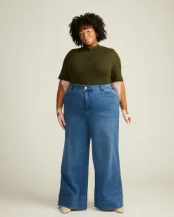 Universal Standard Carrie High Rise Wide Leg Jeans