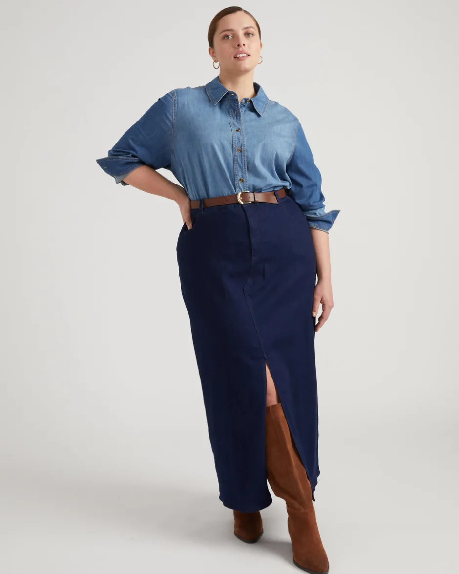 Universal Standard ComfortDenim Maxi Skirt