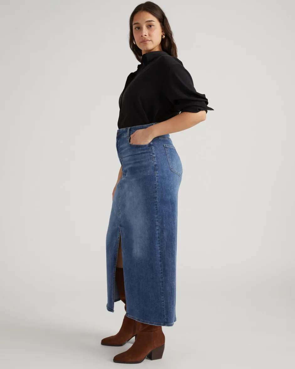 Universal Standard ComfortDenim Maxi Skirt
