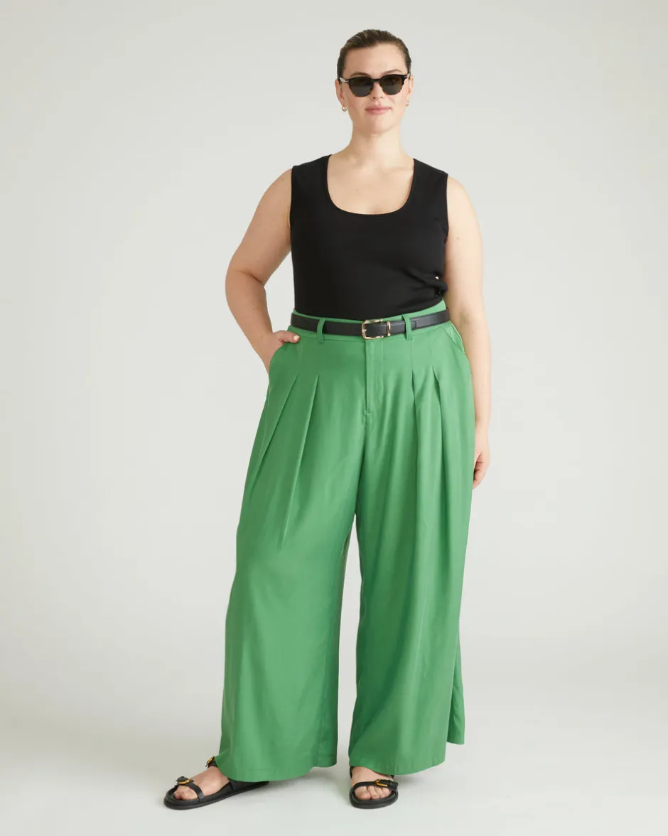 Universal Standard Cooling Cupro Wide Leg Pant