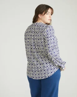 Universal Standard Cooling Stretch Cupro Button-Down Blouse