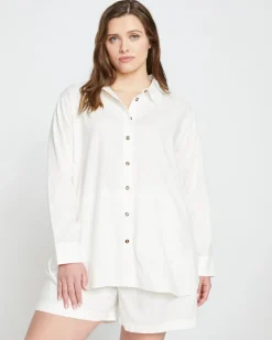 Universal Standard Dawn Linen Hi Low Tunic