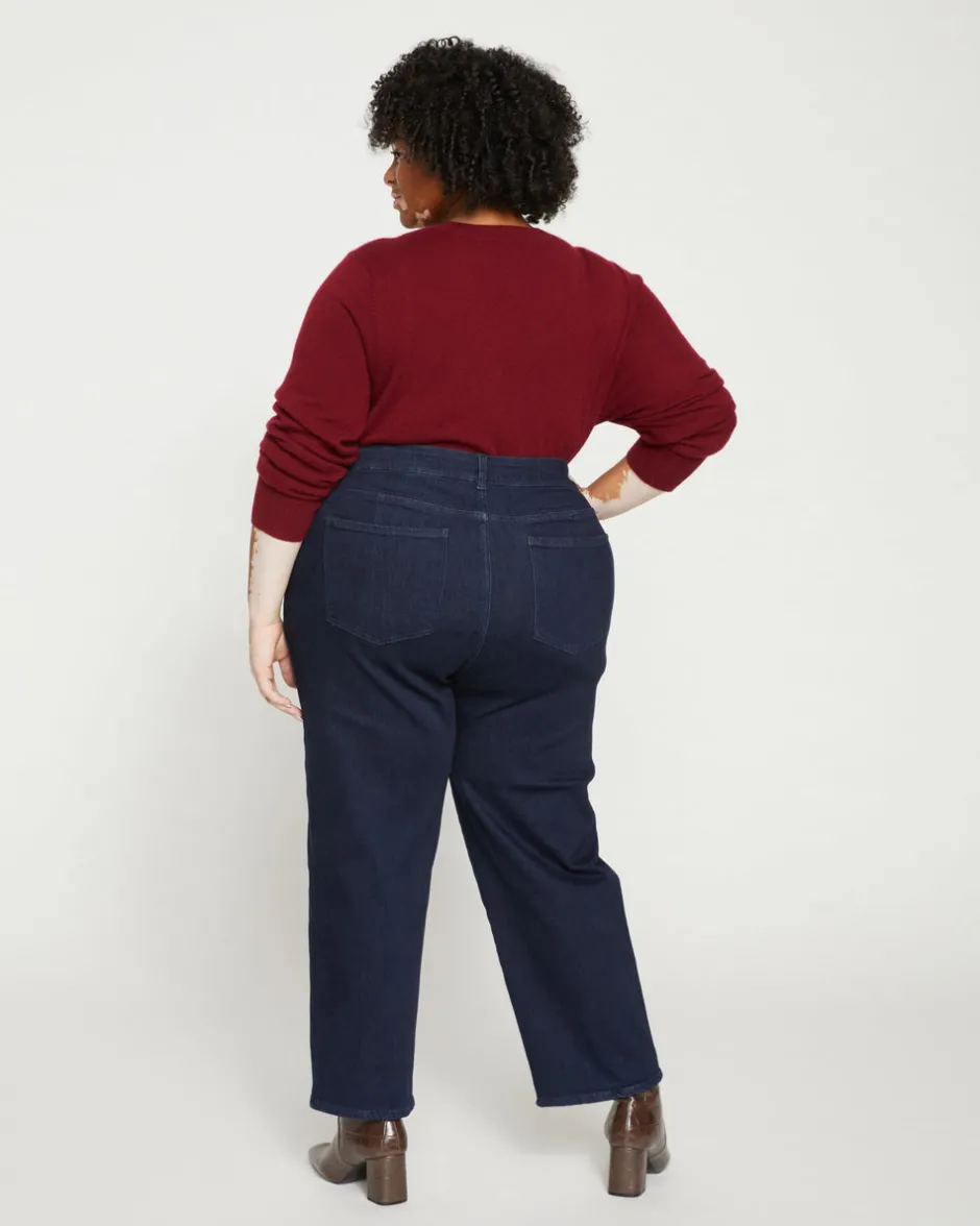 Universal Standard Donna High Rise Curve Straight Leg Jeans 27 Inch
