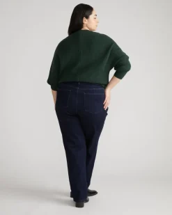 Universal Standard Donna High Rise Curve Straight Leg Jeans 32 Inch