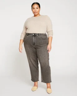 Universal Standard Donna High Rise Curve Straight Leg Jeans 27 Inch