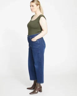 Universal Standard Donna High Rise Curve Straight Leg Jeans 27 Inch