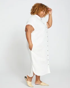 Universal Standard Dune Linen Shirtdress
