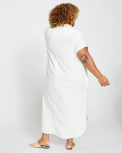 Universal Standard Dune Linen Shirtdress
