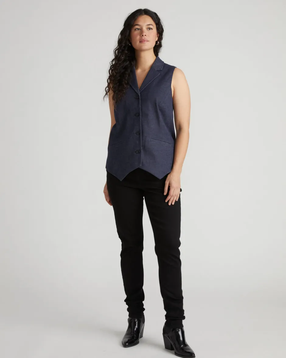 Universal Standard Edwin Denim Look Vest