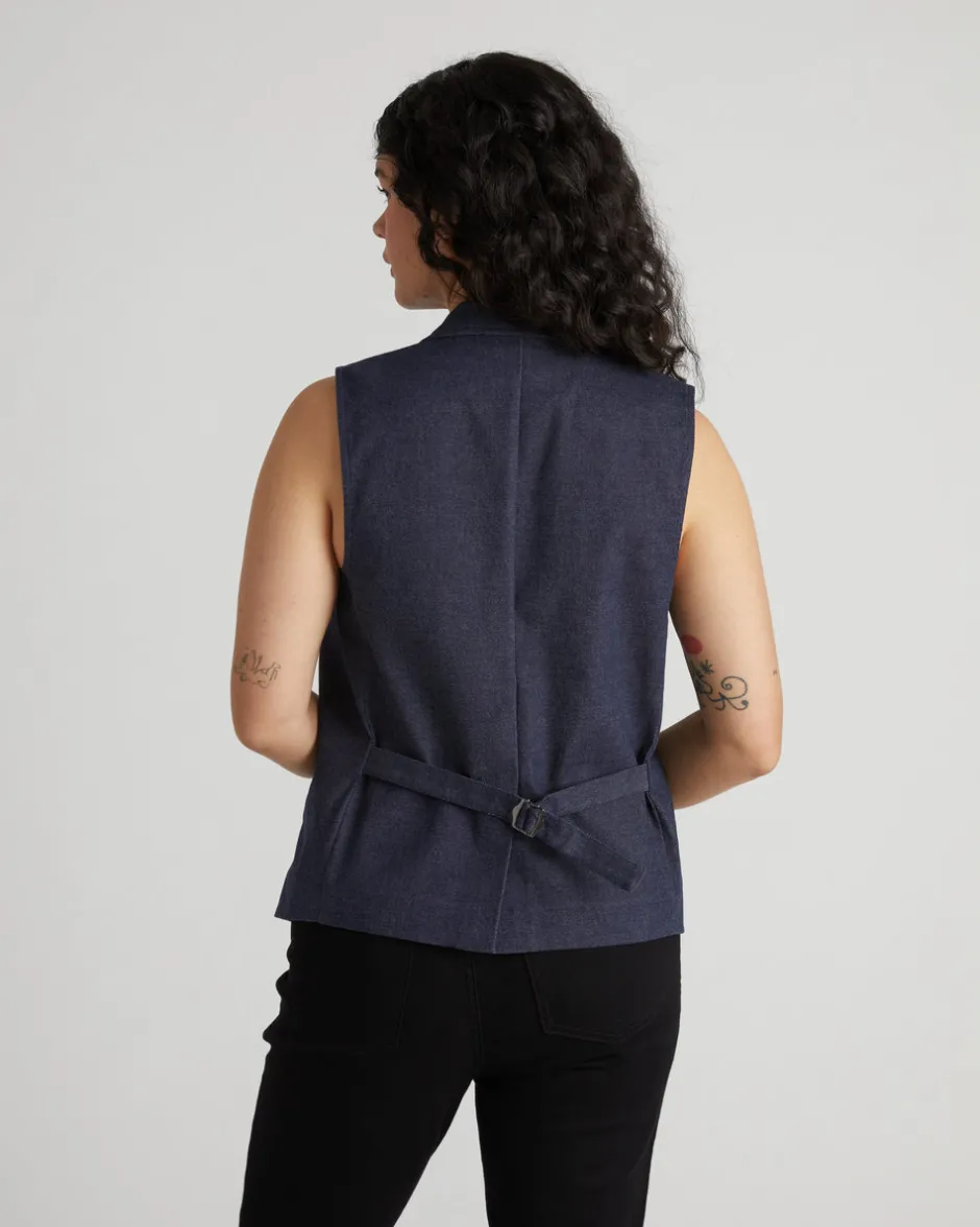 Universal Standard Edwin Denim Look Vest