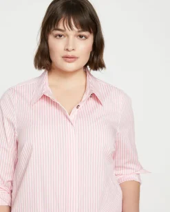 Universal Standard Elbe Stretch Poplin Shirt Classic Fit