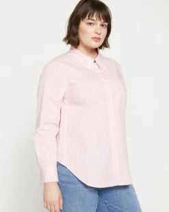 Universal Standard Elbe Stretch Poplin Shirt Classic Fit