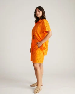 Universal Standard Erica Cotton Eyelet Shirt