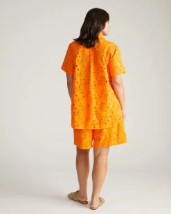 Universal Standard Erica Cotton Eyelet Shirt